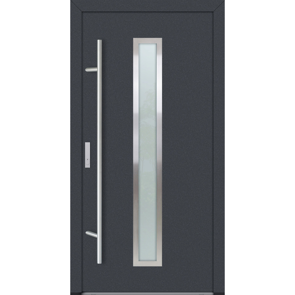 Feldmann und Mayer Aluminium-Haustür DS82 Design M01 in Anthrazit