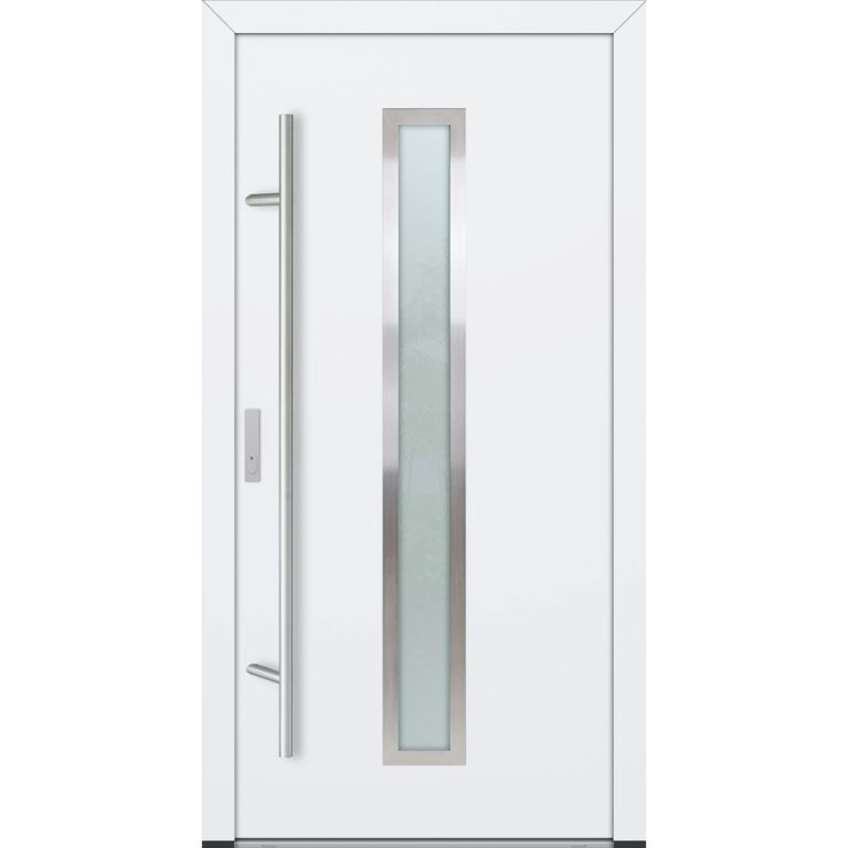 Feldmann und Mayer Aluminium-Haustür DS82 Design M01 in Weiß
