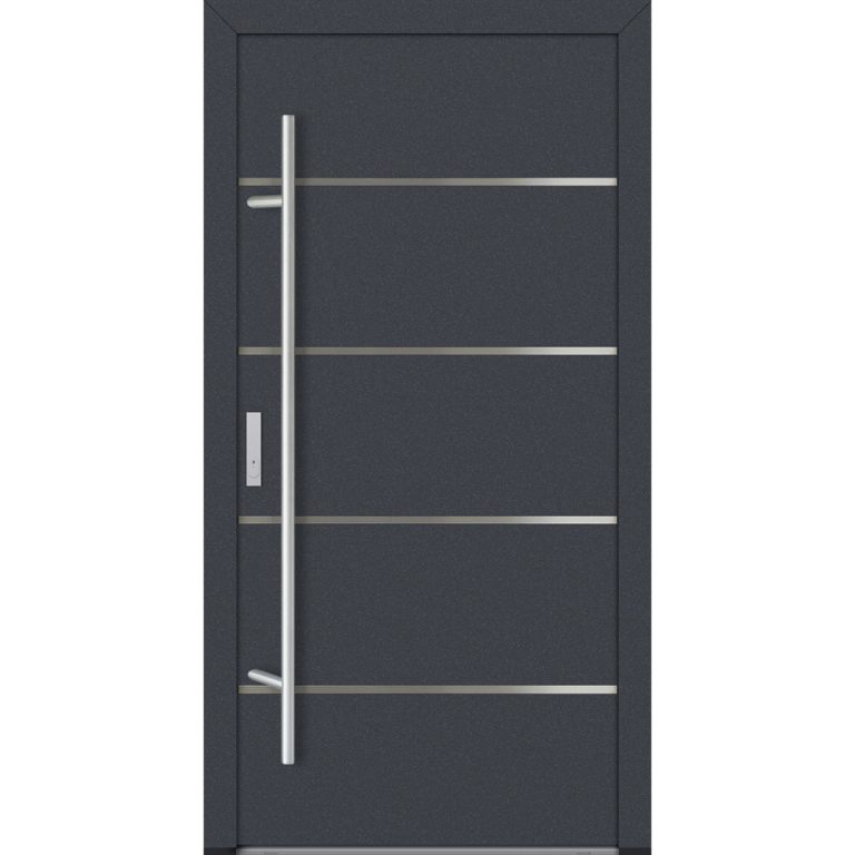 Feldmann und Mayer Aluminium-Haustür DS82 Design M02 in Anthrazit