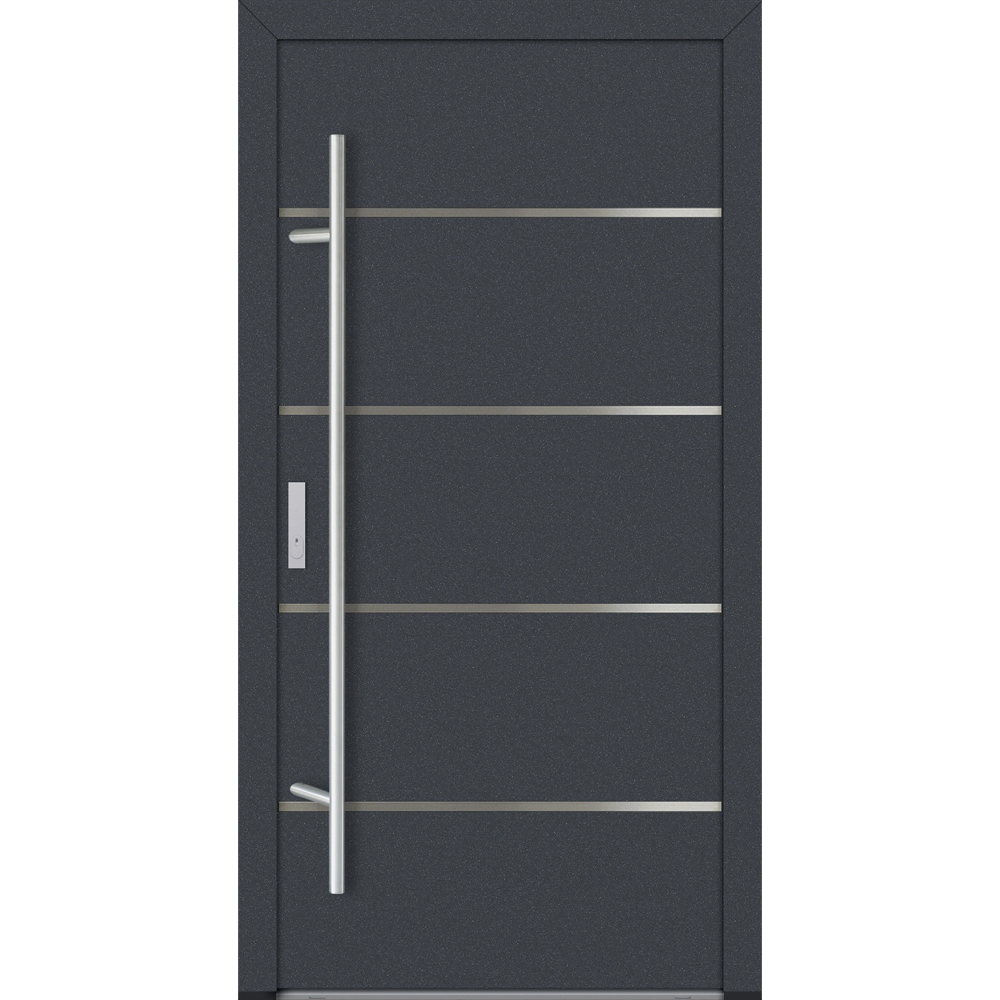 Feldmann und Mayer Aluminium-Haustür DS82 Design M02 in Anthrazit