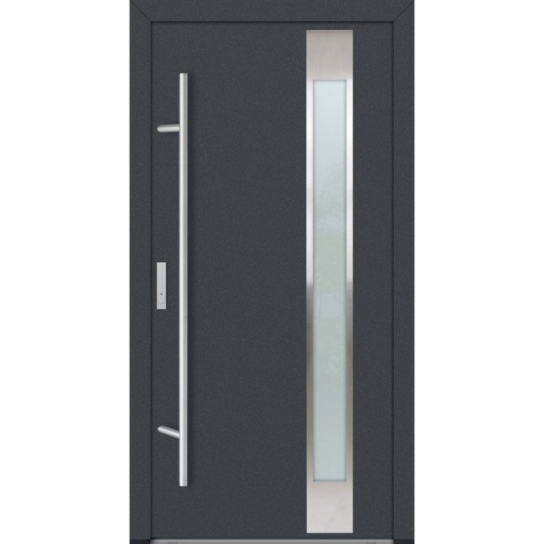 Feldmann und Mayer Aluminium-Haustür DS82 Design M04 in Anthrazit