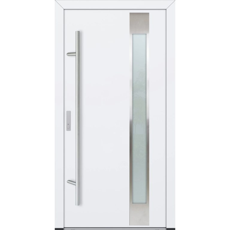 Feldmann und Mayer Aluminium-Haustür DS82 Design M04 in Weiß