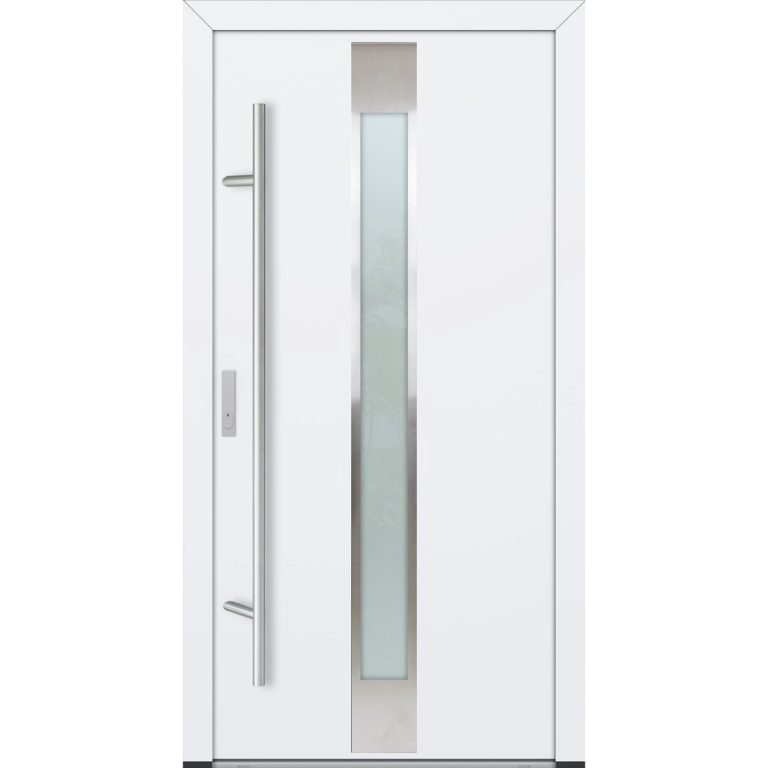 Feldmann und Mayer Aluminium-Haustür DS82 Design M05 in Weiß