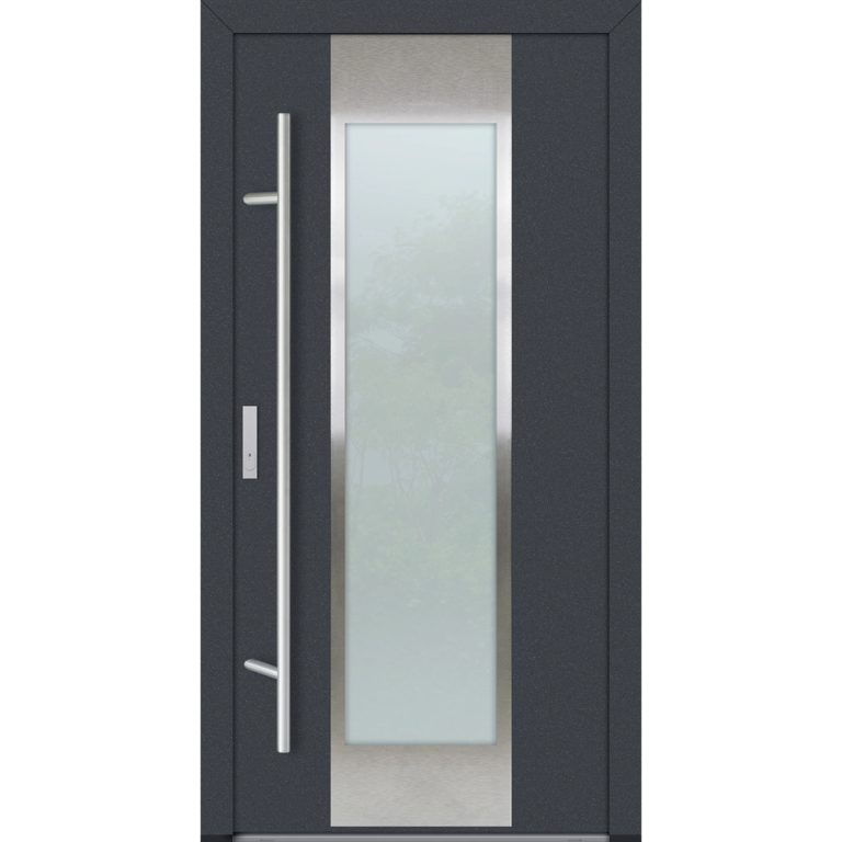 Feldmann und Mayer Aluminium-Haustür DS82 Design M08 in Anthrazit