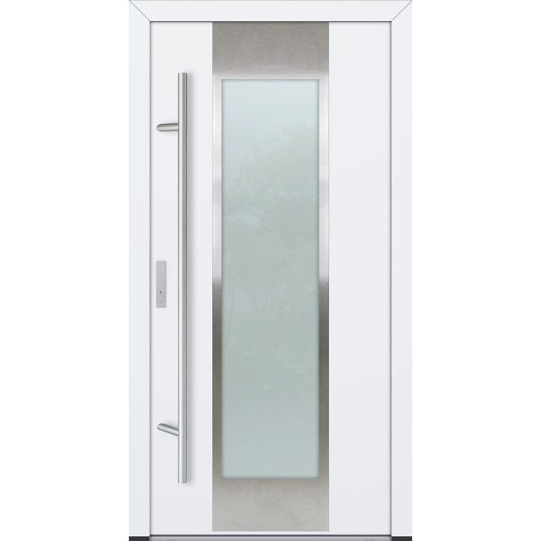 Feldmann und Mayer Aluminium-Haustür DS82 Design M08 in Weiß