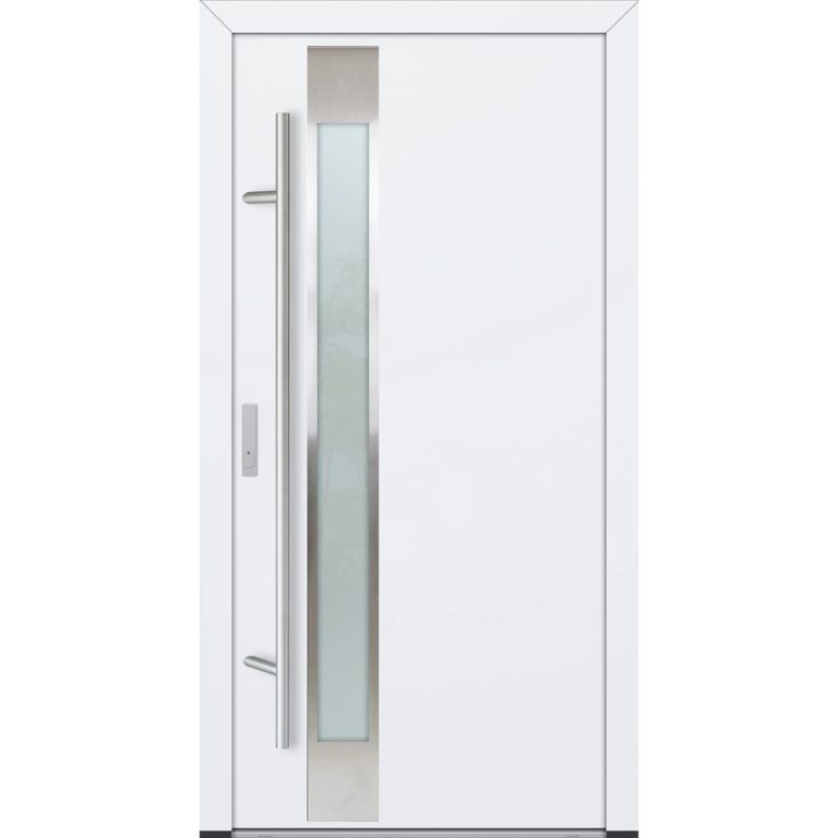 Feldmann und Mayer Aluminium-Haustür DS82 Design M14 in Weiß