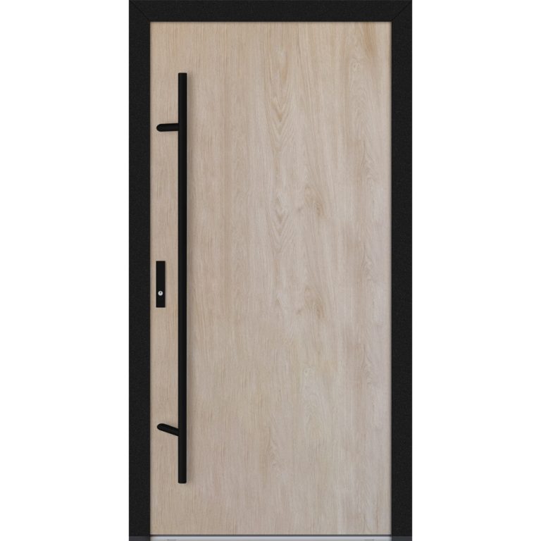 Feldmann und Mayer Aluminium-Haustür DS82 Design Blackline M20 in Turner Oak