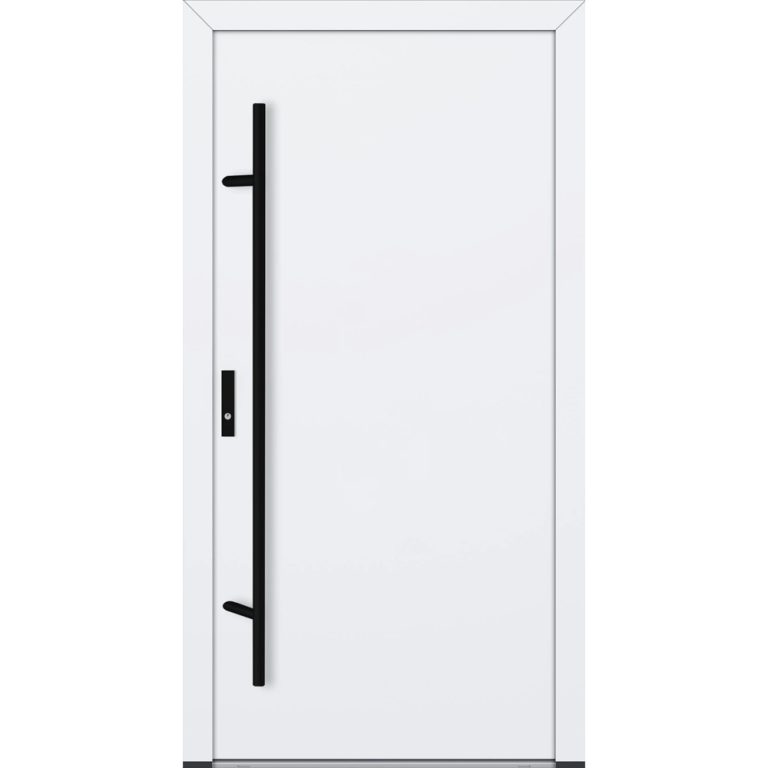 Feldmann und Mayer Aluminium-Haustür DS82 Design Blackline M20 in Weiß