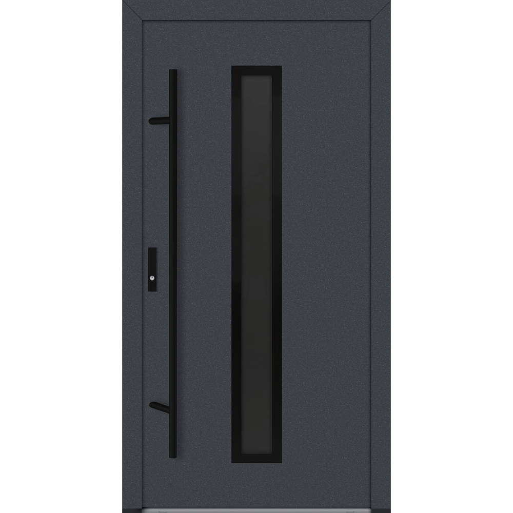 Feldmann und Mayer Aluminium-Haustür DS82 Design Blackline M21 in anthrazit