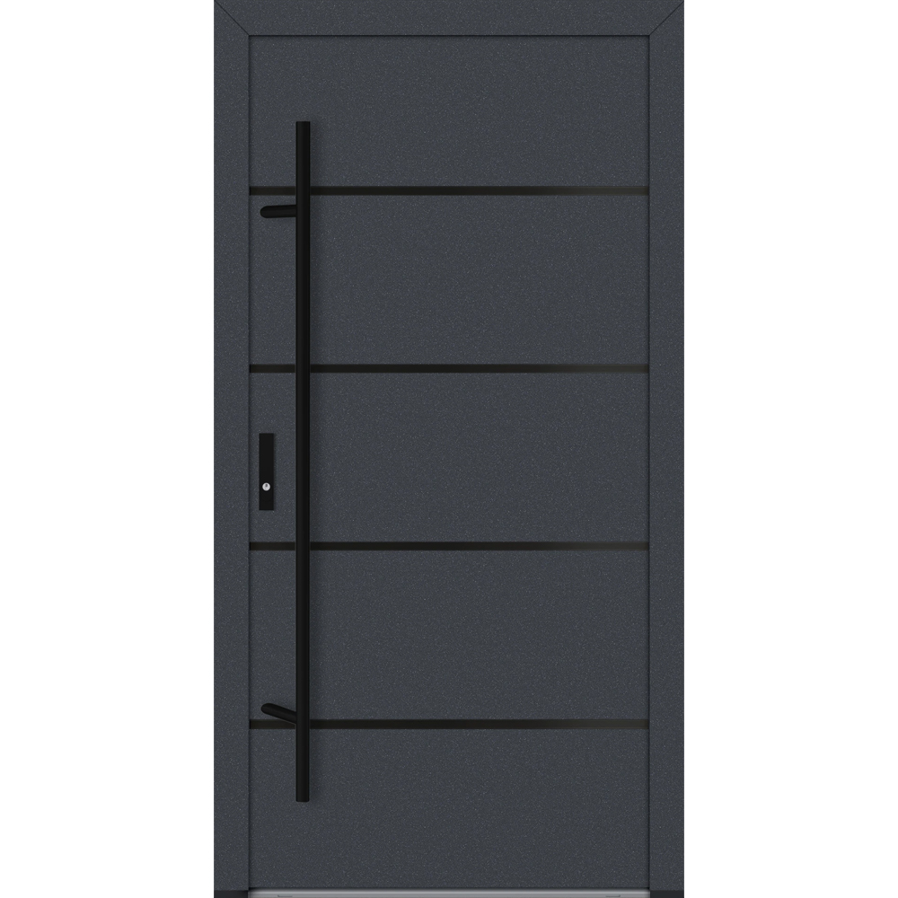 Feldmann und Mayer Aluminium-Haustür DS82 Design Blackline M22 in Anthrazit