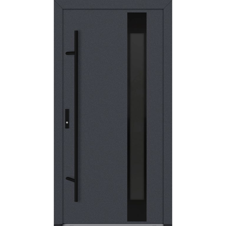 Feldmann und Mayer Aluminium-Haustür DS82 Design Blackline M24 in Anthrazit