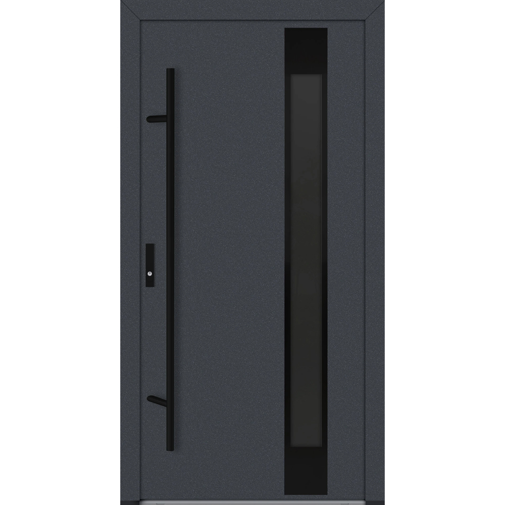 Feldmann und Mayer Aluminium-Haustür DS82 Design Blackline M24 in Anthrazit