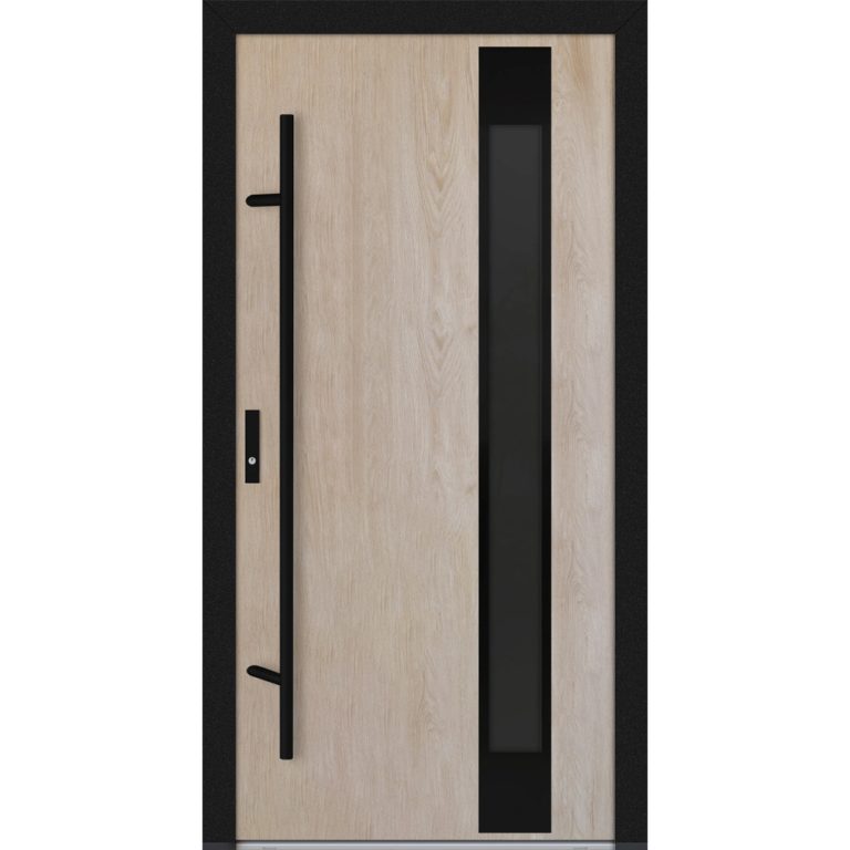 Feldmann und Mayer Aluminium-Haustür DS82 Design Blackline M24 in Turner Oak