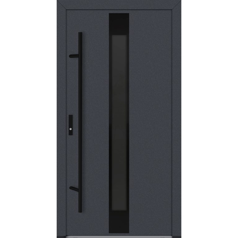 Feldmann und Mayer Aluminium-Haustür DS82 Design Blackline M25 in Anthrazit