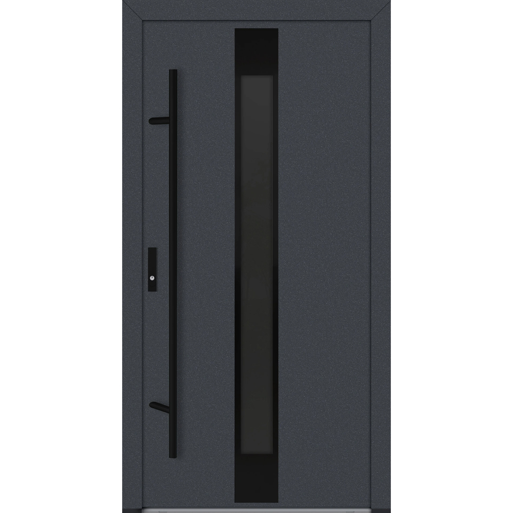 Feldmann und Mayer Aluminium-Haustür DS82 Design Blackline M25 in Anthrazit