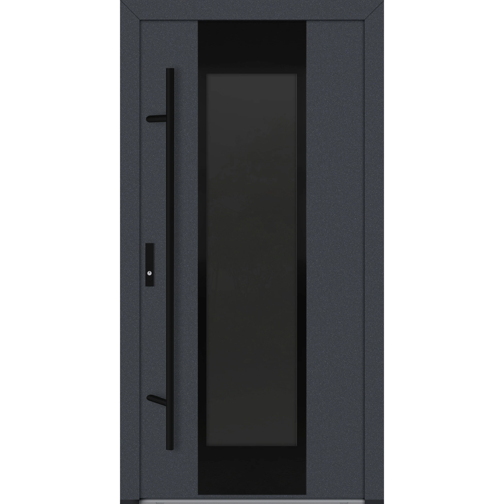 Feldmann und Mayer Aluminium-Haustür DS82 Design Blackline M28 in Anthrazit