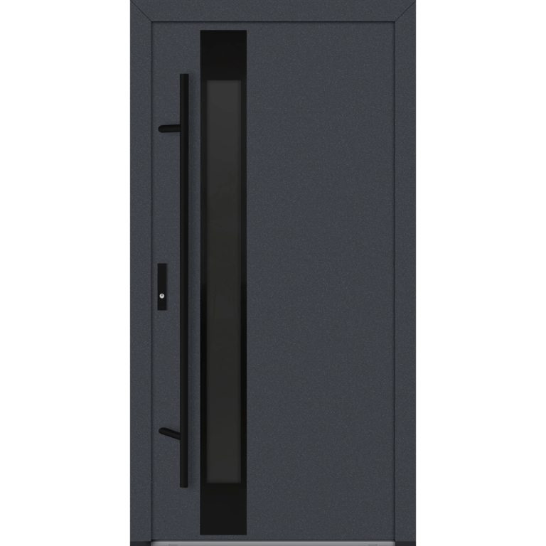 Feldmann und Mayer Aluminium-Haustür DS82 Design Blackline M34 in Anthrazit