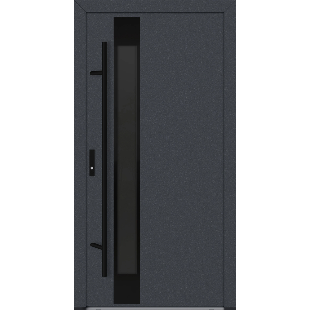 Feldmann und Mayer Aluminium-Haustür DS82 Design Blackline M34 in Anthrazit