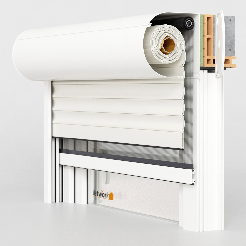 Vorbaurollladen SKO-P mit Insektenschutz