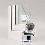 Veka Softline 82 MD Kunststofffenster mit Dreifachverglasung in weißem Design als Fensterecke