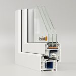 VEKA Kunststofffenster Softline 76 MD Fensterecke mit Mitteldichtung