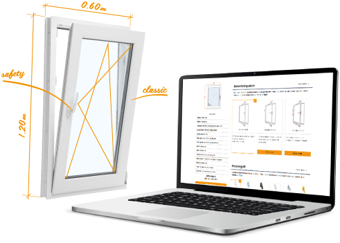 Bloc configurateur dessin et ordinateur portable